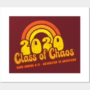 2020 Class of Chaos - Retro Rainbow Posters and Art